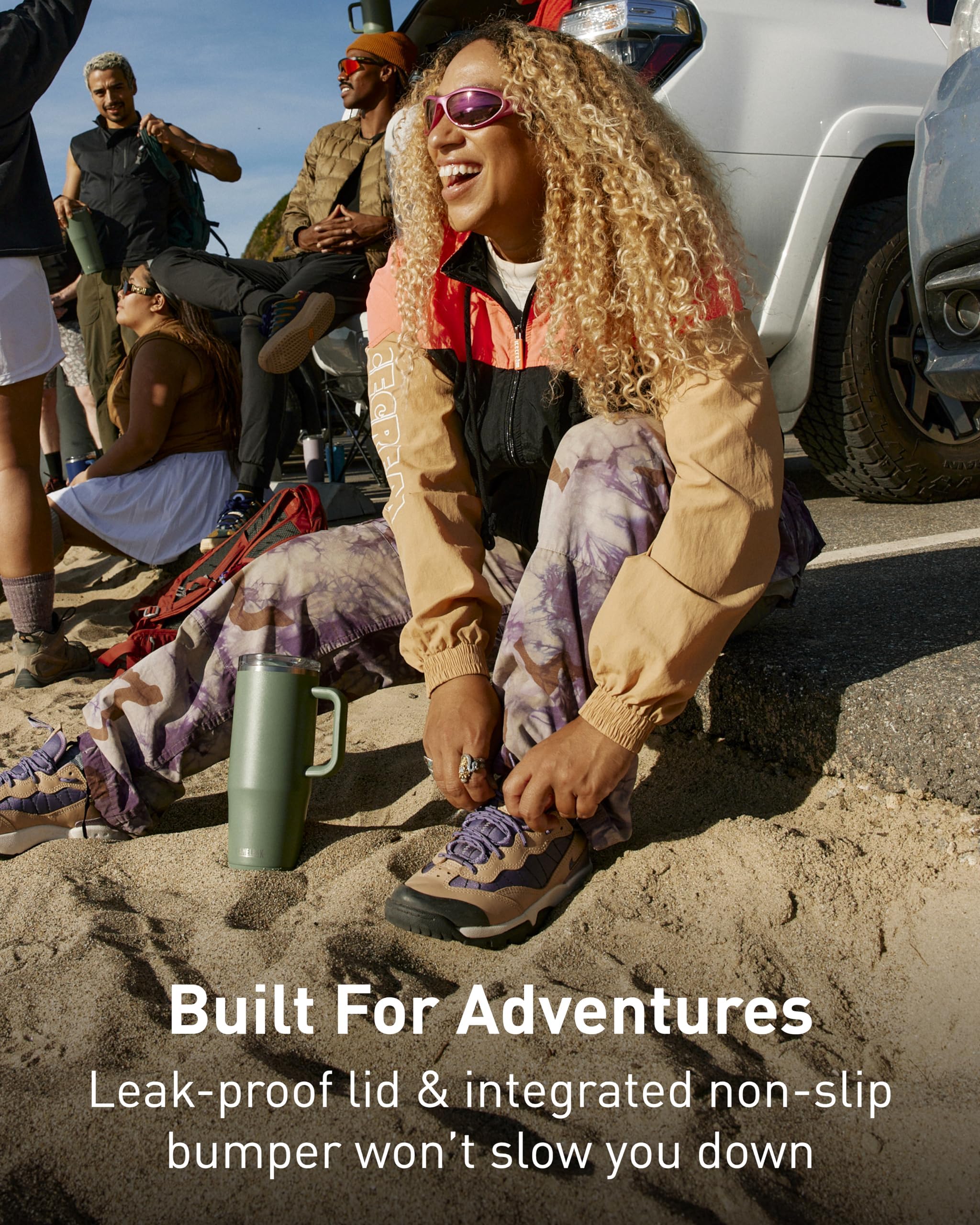 Camelbak Thrive Leak-Proof 32 Oz Stainless Steel Mug For Travel, Coffee, Tea, Hot Beverages - Spill Proof Cup-Holder, Nordic Blu